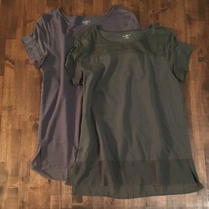 LOFT Swoop Neck Tees Size Small